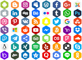 Social Color Pro Font By Elharrak Download Fonts Color Social Icons