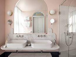 Meuble salle bain bois, design, ikea, lapeyre. Comment Decorer Une Salle De Bain Rose Poudre Joli Place
