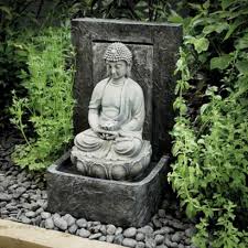 Tranquil Buddha Outdoor Water Feature 5024160792303 Buddha Garden Water Features Buddha Statue Garden