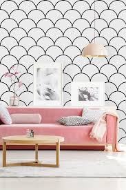 Wulff Removable Scallop 6 25 L X 25 W Peel And Stick Wallpaper Roll In 2020 Peel And Stick Wallpaper Decor Removable Wallpaper