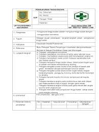 Evaluasi melalui check list/daftar tilik dengan sistim skor Sop Penimbangan Tinggi Badan