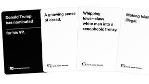 Learn vocabulary, terms and more with flashcards, games and other study tools. Cards Against Humanity S Co Founders On The Struggle To Find Humor In The Age Of Trump Vox