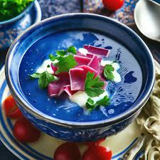 Blue borscht — image created in Shedevrum