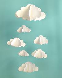 Cloud Baby Mobile Hanging Baby Mobile 3d Paper Mobile Etsy Bumazhnye Girlyandy Detskij Dekor Podelki