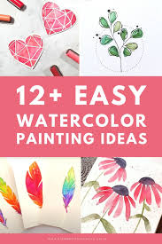 18 simple and beginner friendly watercolor ideas with images. 14 Easy Watercolor Painting Ideas To Inspire You Clementine Creative