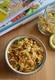 Aval Mixture Recipe Poha Mixture Easy Poha Chivda Sharmis Passions Mixture Recipe Spicy Snacks Diwali Sweets Recipe