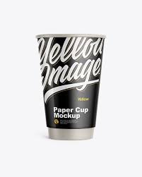 Very beautiful psd templates can help you, your client, company or product be exclusive and original. Glossy Paper Coffee Cup Mockup Front View In Cup Bowl Mockups On Yellow Images Object Mockups Mockup Free Psd Paper Coffee Cup Free Psd Mockups Templates