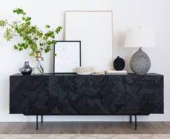 Teak Graphic Black Sideboard Living Room Decor Country Country Bedroom Decor Black Sideboard