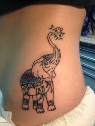 The allure of elephants tattoo design ideas. Elephant Trunk Up Tattoo On Left Side Rib