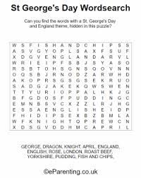In great britain, it's a national day, but it isn't an official. St George S Day Wordsearch St Georges Day St George S Day Saint George