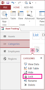 Signing out of account, standby. Lock Tables In An Access App