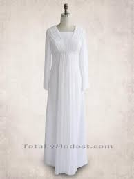 New Temple Dress Chiffon With Grecian Look Gathers And Empire Waist High Zipper Back Lds Temple Dress Modest Wedding Dresses Temple Dress