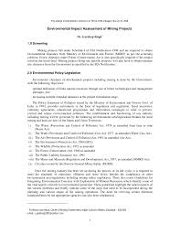 Maybe you would like to learn more about one of these? Environmental Impact Assessment Of Mining Projects 17 03 09