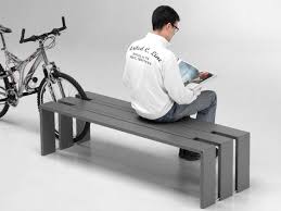 Banc En Acier Sans Dossier Toso By Metalco Design Pio Stationnement Velo Banc Porte Velo