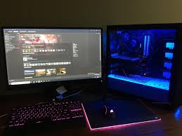First Pc Setup What Do You Guys Think Pc Setup Laptop Gaming Setup Setup
