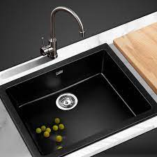 Here you will find everything from smart home solutions to a large selection of bedroom furniture, lighting, sofas, homeware, blinds, curtains, bedding and more. Cefito Stone Kitchen Sink 460mm X 410mm Granite Under Top Mount Black Buy Kitchen Sinks 9350062111710