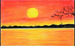 Discover how to draw a landscape with painterly style in this art demo that takes you from rough sketch and initial concept to final artwork. How To Draw A Sunset With Colored Pencils Pitt Pastel Resep Kuini