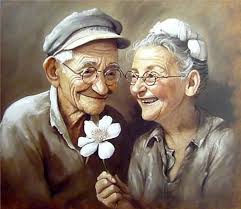 Kaliosy Kit de peinture diamant 5D avec numéros de vieux couple pour  adulte, peinture avec diamants