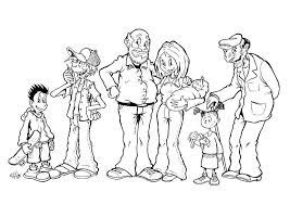 Dibujos de la familia para colorear pintar imprimir. Dibujos Para Colorear En El Dia De La Familia