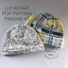 Hat Pattern Preemie 4t Pdf Hatkids Hattoddler Hatbaby Hat Etsy In 2021 Hat Patterns To Sew Hat Pattern Baby Hat Sewing Pattern Free