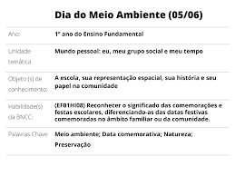 Atividade do dia do meio ambiente 5º ano. Plano De Aula 1Âº Ano Historia Dia Do Meio Ambiente 05 06