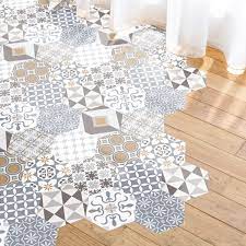 stickers tomettes sol juliana anti derapant carreau de ciment imitation carreaux de ciment pvc salle de bain