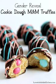 Check spelling or type a new query. Gender Reveal Cookie Dough M M Truffles Love To Be In The Kitchen