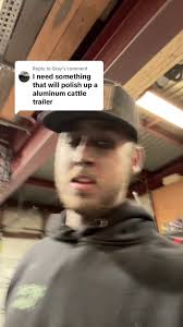 Polishing Aluminum Cattle Trailer