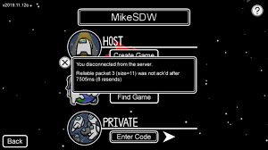 Help Error In Game Mobile Version Amongus