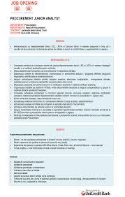(4) dacă, la expirarea termenului contractului individual de muncă pe durată determinată, nici una dintre părţi nu a cerut încetarea lui. Procurement Junior Analyst Perioada Determinata 3 Luni Unicredit Bank S A Aplica Pe Ejobs