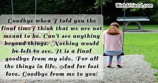 The picture shows the couple who were deeply in love. Goodbye Messages For Boyfriend Page 3