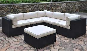 Poundex 425 Outdoor Patio L Shape Sectional Sofa Set Outdoor Patio Decor Patio Decor Outdoor Furniture