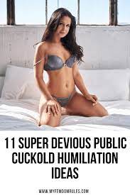 11 Super Devious Public Cuckold Humiliation Ideas - My Femdom Rules