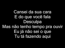 Cansei Da Sua Cara E Do Que Você Fala Letra Luisa Sonza Boa Menina Youtube
