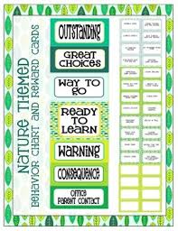 Nature Themed Behavior Clip Chart