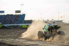 monster truck throwdown on instagram quad chaos kicking up the dust earlier this season monstertruck monstertruckthrowdown monster trucks quad instagram