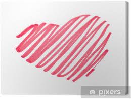 Notre site comprend l'importance de l'éducation et aider les enseignants avec les fournitures. Tableau Sur Toile Dessin Coloriage Coeur Saint Valentin Pixers Nous Vivons Pour Changer
