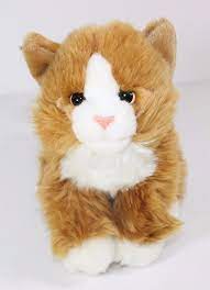Animal Alley Kitty Long Fur Cat Plush Stuffed Kitten 9 Plush Cuddle Realistic Cat Plush Animals Cuddling
