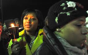 Pictures: Vigil for Sean Gamble