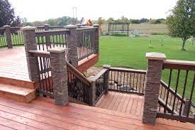 The wraps beautifully enhance porches, driveway entrances, fences, indoor support posts and more. Slatestone Faux Stone Column Sleeves Wraps