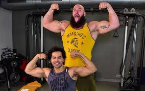 He is nice recognized for his time in wwe, wherein he executed underneath the hoop call braun strowman. Varun Dhawan And Wwe S Monster Braun Strowman Get Into A Flexing Contest Ibtimes India