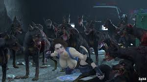 Rule34 - If it exists, there is porn of it  zex4, jill valentine, zombie  dog  4544225