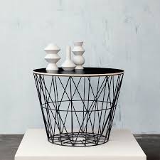 Wire Basket Top From Ferm Living Drahtkorb Schwarz Drahtkorb Tisch Und Couchtisch Korb