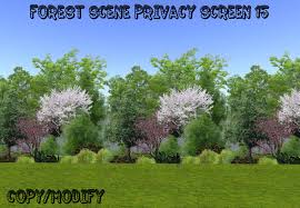 Privacy screen design ideas & planting tips. Second Life Marketplace 20x20 Forest Scene Privacy Screen 15
