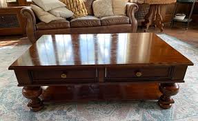 Update your living room with the charming farmhouse style of the martha stewart caryn coffee table. Martha Stewart Signature Coffee Table With Drawers Superb Summit Ave Estate Auction K Bid