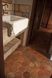 20 Wonderful Rustic Terracotta Bathroom Floor Ideas The Urban Interior Terracotta Floor Bathroom Red Kitchen Tiles Backsplash