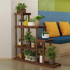 5 10 Tier Pot Wooden Flower Plant Stand Shelf 4 Wheels Storage Rack Home Garden Ebay Besthomedesigns House Plants Decor Wood Plant Stand Plant Decor