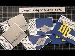 A great guy deserves a great birthday party! How To Make Simple Masculine Cards With Stampin Up Perennial Birthday Youtube