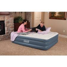 Coleman Guestrest Double High Air Mattress Queen Gray Queen Mattress Comfy Bed Air Mattress