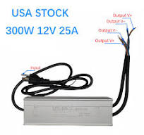 LED Driver 300W Waterproof Outdoor Power Supply, AC 110V to DC 12V  Transformer